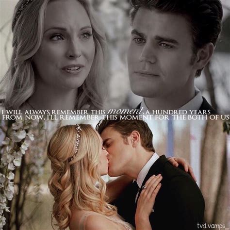 caroline salvatore|caroline and stefan kiss.